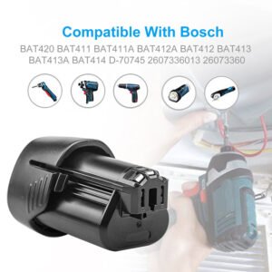 Bosch 2 607 336 333 10.8V 2500mAh Drill Replacement Battery  UKTool-Battery