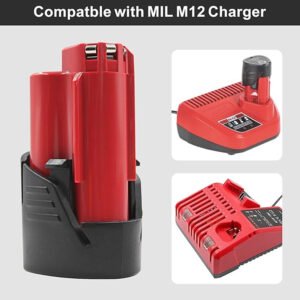 MILWAUKEE M12 FID 12V 3500mAh Drill Replacement Battery  UKTool-Battery